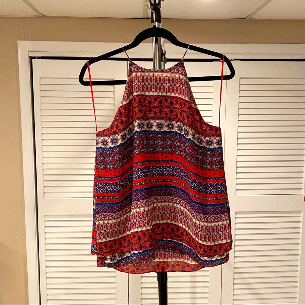 Medium halter colorful blouse